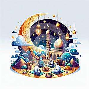 Ilustraciones de Ramadán 