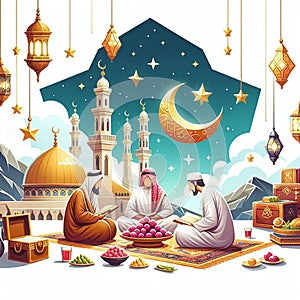 Ilustraciones de Ramadán 