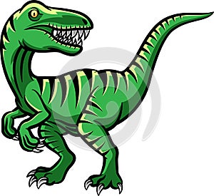 A Raptor mascot logo cartoon