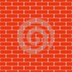 Illustration of red brick pattern seamless vector