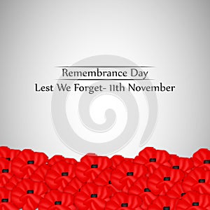 Illustration of Remembrance Day background