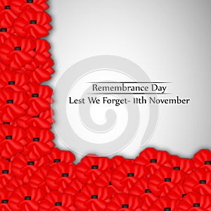 Illustration of Remembrance Day background