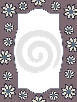 Retro Flower Frame