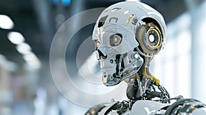 Illustration of a robot helping a human