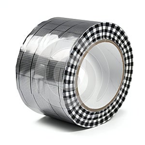 Roll of duct tape isolated on white background