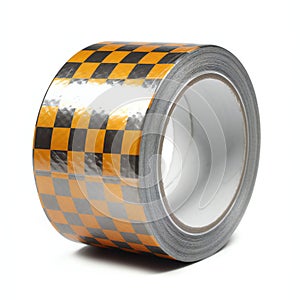 Roll of duct tape isolated on white background