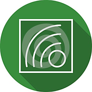 Illustration RSS Feed Icon For Personal And Commercial Use.