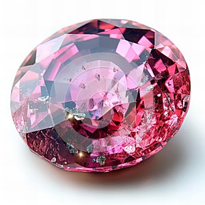 Illustration of ruby , isolated on white background , high quality, high resolution