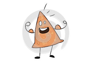 Illustration OF Samosa Snack