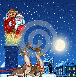 Illustration of Santa Claus