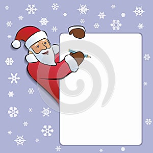 Illustration of Santa Claus  , vector drawing