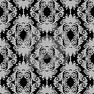 Illustration of seamless abstract pattern. Floral motif