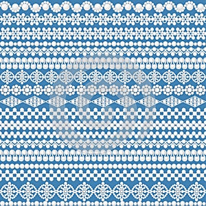 seamless background with a pattern of white pearl beads