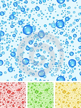 Seamless Water Bubbles Background