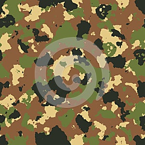 illustration of seamless military camouflage pattern