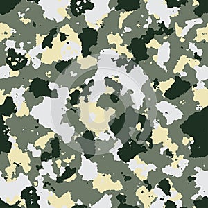 illustration of seamless military camouflage pattern