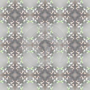 Illustration of a Seamless repeatable floral pattern