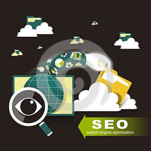 Illustration of search engine optimization