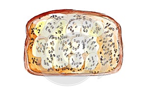 Illustration set of sketching sandwiches with variety of fillings, different composition and ingredients.