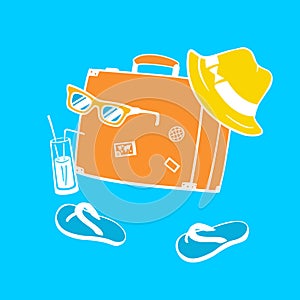 Illustration Set Symbols Vacation