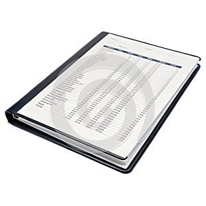 Share data file isolated on white background