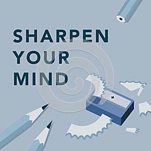 Illustration of sharpen your mind