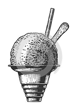 Illustration of Shave ice