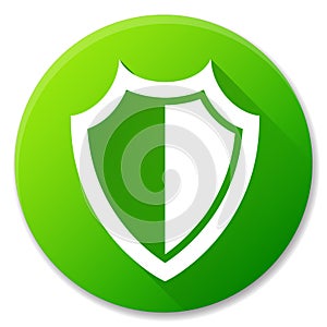 Shield green circle icon design