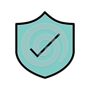 Illustration Shield Icon For Personal And Commercial Use...