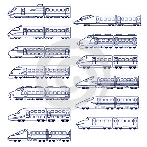 Illustration of the Shinkansen,
