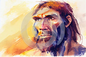 An illustration showcasing the depiction of a Neanderthal man, providing a glimpse into the fascinating world of our