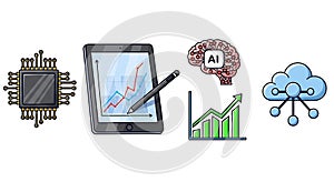 Digital Transformation: Exploring Artificial Intelligence, Cloud Computing, and Data Analysis