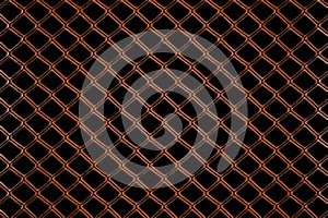 Illustration showing wire mesh on a dark to black background