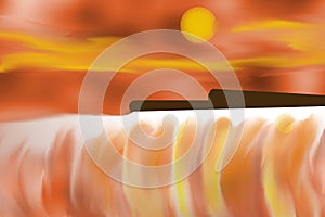 Niagara Falls in the Sunset