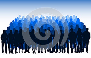 Illustration of silhouettes