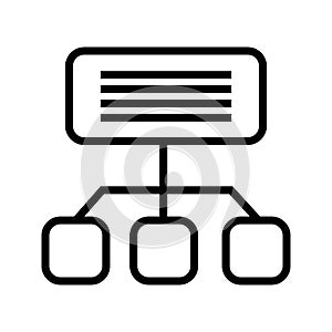 Illustration Sitemap Icon For Personal And Commercial Use.