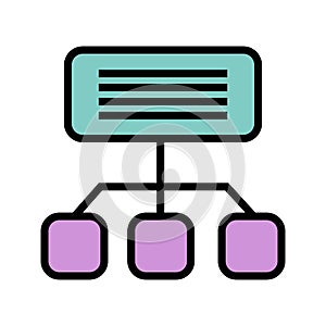 Illustration Sitemap Icon For Personal And Commercial Use.