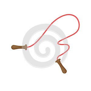 Illustration of the skipping rope on a white background