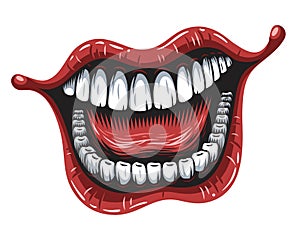 Illustration of smiling mouth