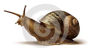 Illustration of a snail