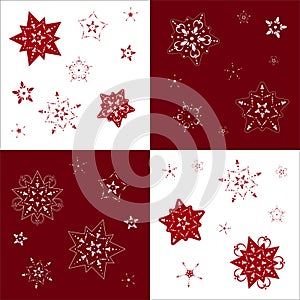 Illustration of snow ice pattern for New Year decoration and printing of cards and invitations to holiday events