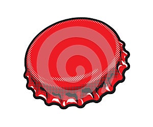 Illustration of a soda bottle top