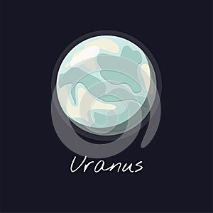 Illustration of solar system planet uranus