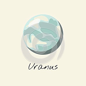 Illustration of solar system uranus