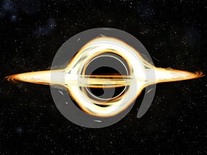 Illustration of space Black Hole