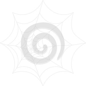 Illustration of spider web isolated on white