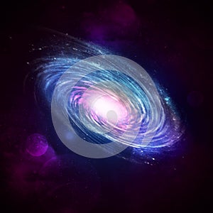 Illustration of a spiral galaxy