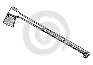 Illustration of splitting maul