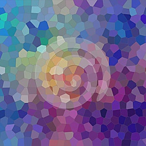 Illustration of Square purple, green, yellow and blue bright Small Hexagon background.