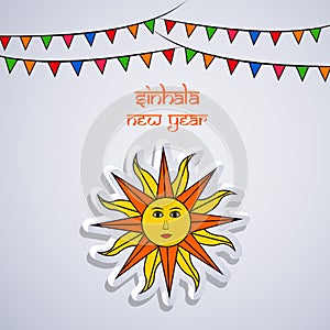 Illustration of Sri Lanka New Year background